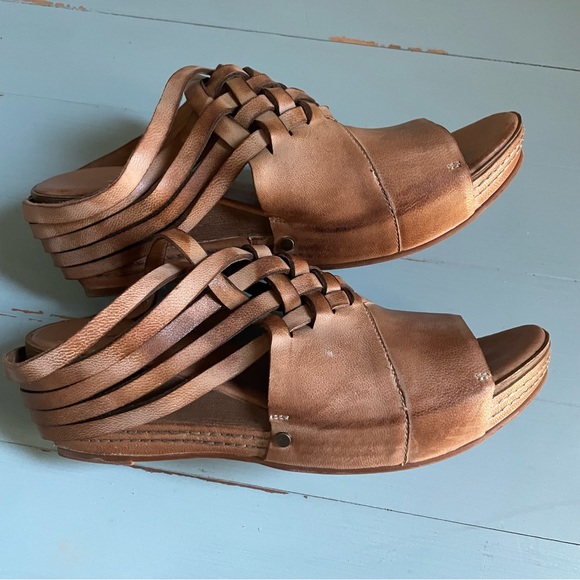 Antelope Taupe Boho Woven Leather Sandal - Picture 2 of 5